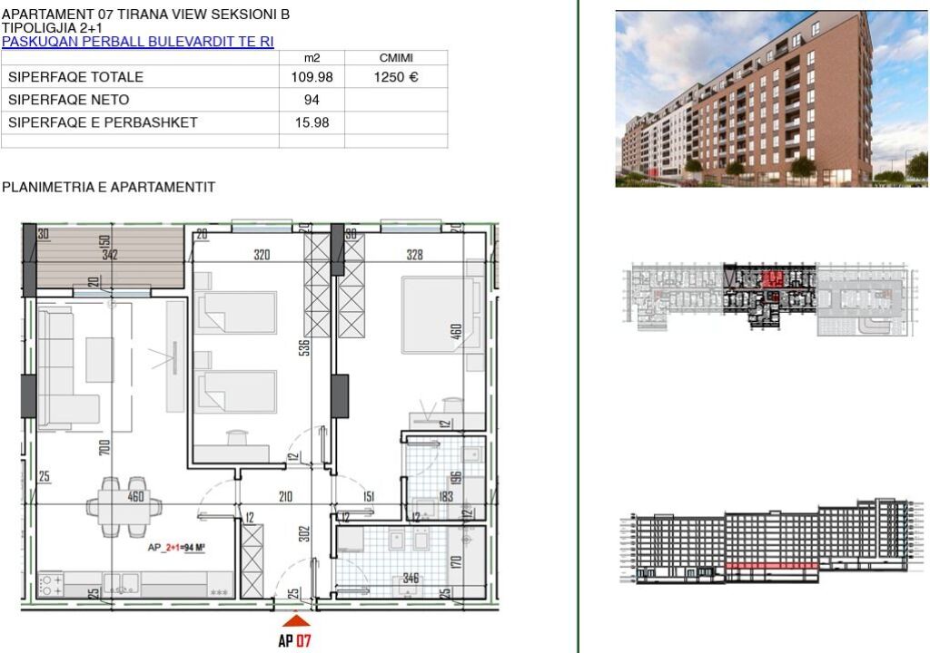 2+1 Apartment for Sale – Tirana View Paskuqan - Image 4