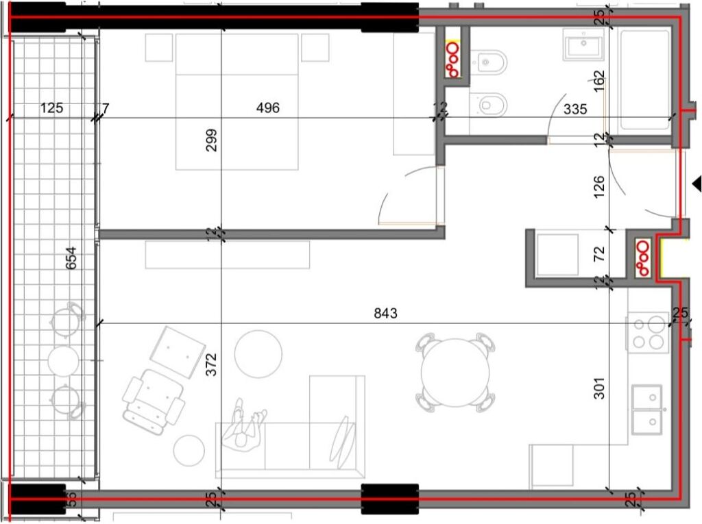 1+1 Apartment for Sale in Shkoze - Image 2